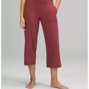 Lululemon alight super high rise wide leg crop 23”